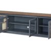 Americana - 84 In TV Stand For TVs Up To 90" - Blue - Image 2