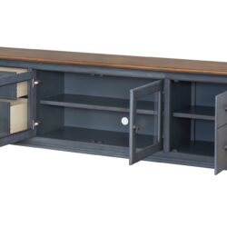 Americana - 84 In TV Stand For TVs Up To 90" - Blue