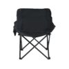 2 Pieces Outdoor Portable Folding Camping Chairs With Carry Bag - Black - Image 8