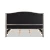 Marcella - King Upholstered Shelter Headboard Bed Set - Silver Gray - Image 6