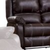 Zuriel - Synthetic Leather Recliner Loveseat - Brown - Image 5