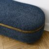 Modern Upholstered Storage Ottoman Bench With Seating - Dark Blue - Image 16