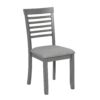 5 Pieces Modern Dining Set, Rectangular Wooden Dining Table With 4 Upholstered Chairs For Kitchen, Dining Room - Gray - Image 10