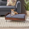Dog Bed With Sleek Hairpin Legs - Reclaimed Oak / Iron - Image 9