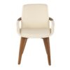 Cosmo - Mid-Century Chair - Walnut / Cream - Image 5