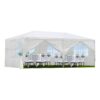 10X20' Outdoor Garden Gazebo Wedding Party Tent Canopy Marquee With 6 Removable Sidewalls - White - Image 2