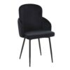 Dahlia - Contemporary Dining Chair (Set of 2) - Black / Gold - Image 2