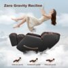 Deluxe - Massage Chair, Full Body Zero Gravity Recliner With Ai Voice Control, Sl Track, Bluetooth, Foot Rollers, Airbags, Heating - Black - Image 4
