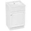 20" Bathroom Vanity With Sink, Freestanding Cabinet With Door Shelf And Adjustable Shelf, And Ceramic Construction - White - Image 14