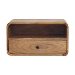 Avora - Wooden Wall Mounted Nightstand - Brown