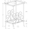 Accent Table, Side Tempered Glass, Transitional - Silver - Image 5