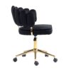 Modern Home Office Desk Chair With Adjustable Height And Swivel Wheels - Black - Image 16