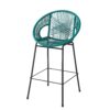 Ferrara - Outdoor Patio Teal Barstool (Set of 2) - Teal - Image 5