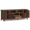 Amherst - Wide TV Media Stand - Rustic Natural Aged Brown - Image 2