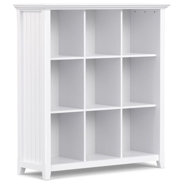 Acadian - 9 Cube Bookcase And Storage Unit - White