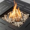 34" Propane Gas Fire Pit Table, 50000 Btu Rectangular Steel Fire Pit For Outside Patio Deck Garden Courtyard - Black - Image 5