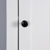 Wooden Bathroom Floor Storage Cabinet With 2 Doors And 6 Shelves - White - Image 22