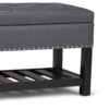 Lomond - Storage Ottoman Bench - Stone Gray - Image 6