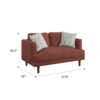 Jurie - Loveseat - Red - Image 7