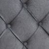 Queen Platform Tufted Upholstered Bed With Wings Design, Strong Wood Slat Support - Gray - Image 6