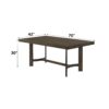 Farren - Weathered Dining Table - Oak - Image 5