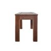 Acacia Wood Outdoor Bench With Beautiful Slat Paneling - Dark Brown - Image 4