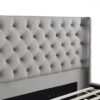 Manhattan - Shelter King Platform Bed Frame - Opal Gray - Image 6