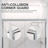 Semi Frameless Double Sliding Shower Door With 6Mm Sgcc Tempered Glass - Chrome - Image 8