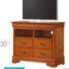 Elegant Media Chest For Your Living Space - Oak - Image 3