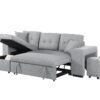 Daniel - Upholstered Reversible Sectional With Pull Out Loveseat - Light Gray - Image 10