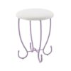 Priya II - Synthetic Leather Vanity Set - White / Purple - Image 2