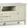 Warm Shaker - TV Media Stand - Antique White - Image 5