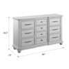 Mariano - 10 Drawer Dresser - Gray - Image 6