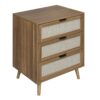 3 Drawer Cabinet, Suitable For Bedroom, Living Room, Study - Walnut - Image 6