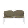Luna - Outdoor Patio Loveseat - White / Green - Image 3