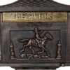 Cast Aluminum Mail Box, Postal Box, Mailbox - Bronze - Image 2