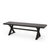 Outdoor Dining Bench - Antique Matte Black - Image 5