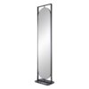 Full Length Standing Mirror, 360° Swivel Floor Mirror For Bedroom - Black - Image 2