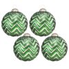 Christmas Ball Ornaments, Glass Decorative Hanging Ball Christmas Tree Ornaments, For Holiday Party Decorations (Set of 4) - Green - Image 2