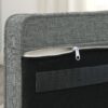 Modern Linen Fabric Elevated Pet Bed For Small And Medium Dogs - Light Gray - Image 7
