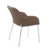 Daniella - Contemporary Dining Chair (Set of 2) - Chrome / Espresso - Image 4