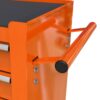 4 Drawers Multifunctional Tool Cart With Wheels - Orange - Image 8