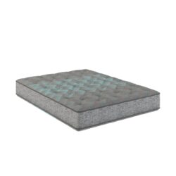 Comfort Care - 9" Full Size, 2 Sided Foam Core Mattress, Medium Comfort - Gray / Blue
