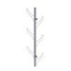 Vertical Eight Hook Coat Rack Wall Mount - Silver - Image 3