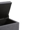 Darcy - Storage Ottoman Bench - Slate Gray - Image 4