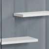 Bookshelf, Bookcase, Etagere, 5 Tier, Office, Glossy Contemporary & Modern - White - Image 2
