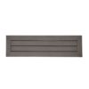 Modern Aluminum Outdoor Dining Bench With X Base - Dark Gray - Image 6