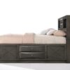 Ireland - Queen Bed With Storage - Gray Oak - Image 3