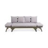 Outdoor Expandable Daybed With Water Resistant Cushion - Gray - Image 5