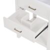 Bathroom Vanity With Top Sink, Modern Bathroom Storage Cabinet 2 Drawers, Single Sink Bathroom Vanity - White - Image 9
